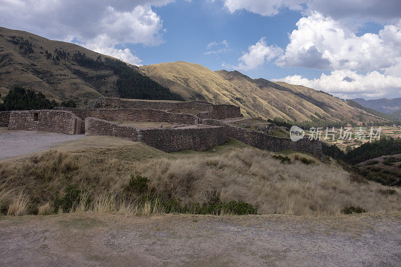 秘鲁库斯科附近的Puca Pucara印加遗址